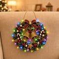 thumbnail image 6 of DIY Christmas Wreath Kit with LED Lights, Light-Up Pearl Painting Kit, Diamond Art Wreath for Adults, Beaded Christmas Wreath Ornament for Door & Wall, 7.9" × 7.9", Akmoler, 6 of 6