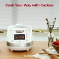 thumbnail image 2 of Cuckoo 6 Cup Dry Induction Heating Pressure Rice Cooker with Micom Logic Tech, Nonstick Pot, Warmer, 16 Menu Modes and Voice Guide, 2 of 7