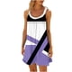 thumbnail image 1 of Vestido de Verano para las Mujeres Impreso sin Mangas Cuello Redondo, Suelto de Rodilla de Longitud Vestido Casual para la Primavera, 1 of 4