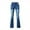 A01-Dark Blue, variant on JWZUY Women's Curvy Bootcut High Waisted Stretch Juniors Flare Bell Bottom Jeans Distressed Color Denim Pants Dark Blue S
