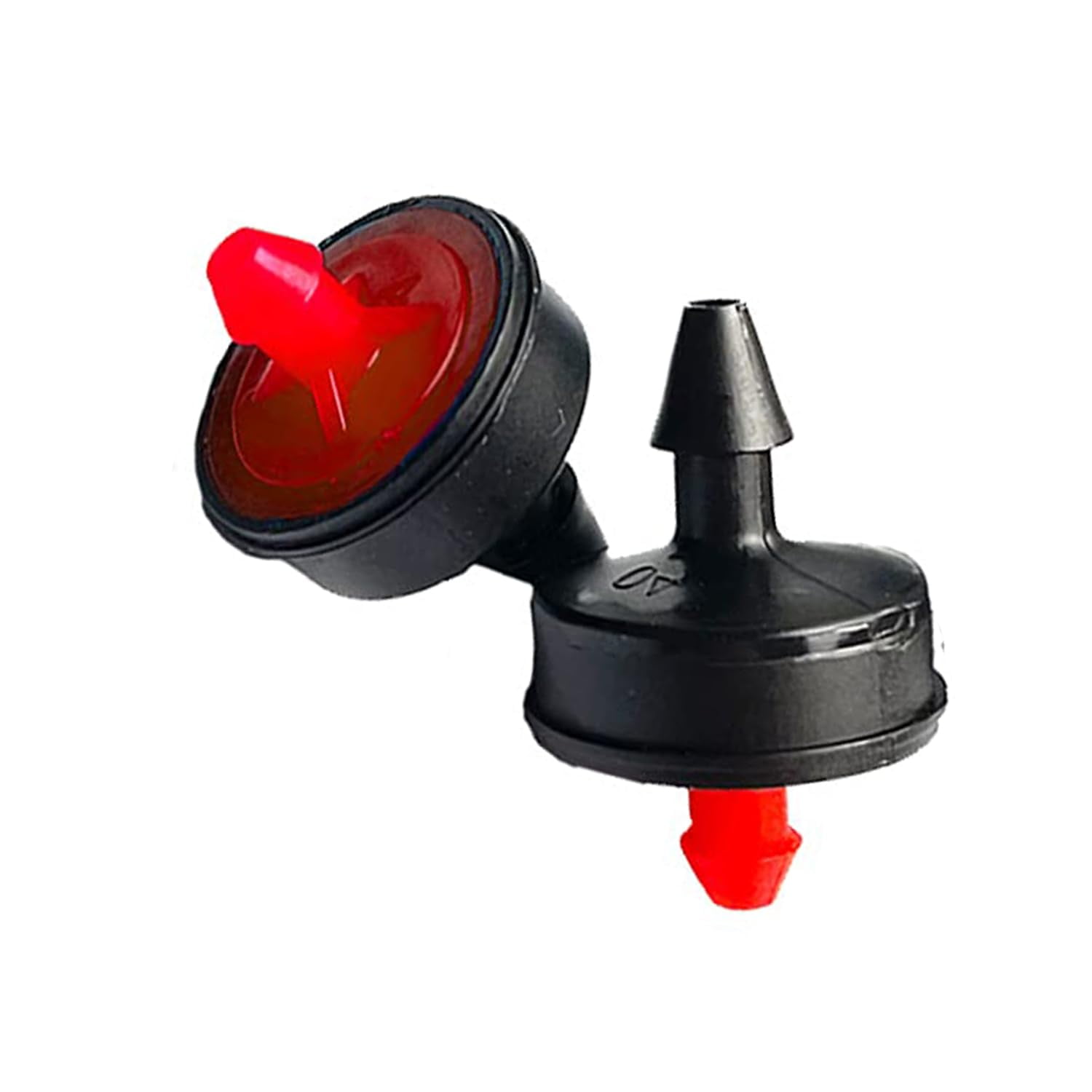 Drip Irrigation Emitters,1GPH Irrigation Dripper Emitters Maintain Constant Flow,Drip Irrigation System,1GPH Pressure Compensation Drippers,1GPH Inline Drippers and Drip Emitters,50 Per Bag (Red)