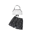 thumbnail image 3 of ITFABS Little Girls Outfit, Hanging Neck Midriff-baring Tops, Shorts, 3 of 10