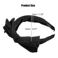 thumbnail image 2 of Unique Bargains Big Bowknot Headband Hairband for Women Black 1.2 Inch Wide 1 Pcs, 2 of 7