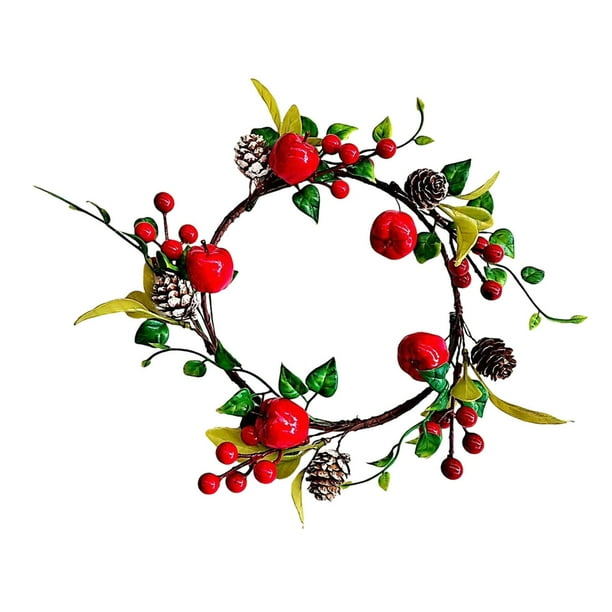 Anillo De Vela De Navidad, Decoración Artesanal Para Cumpleaños, Aniversarios De Puerta, Elegante H