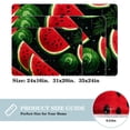 thumbnail image 2 of Watermelon Polyester Non-Slip Machine Washable Floor Rug, for Office, Chair Rugs Included, 2 of 6
