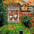 thumbnail image 4 of Fall Gnome Garden Flag 12×18 Inch Double Sided Burlap Gnome Welcome Autumn Pumpkin Flags Fall Leaves Harvest Country Seasonal Outdoor Vintage Decor Happy Thanksgiving Halloween Flag, 4 of 6