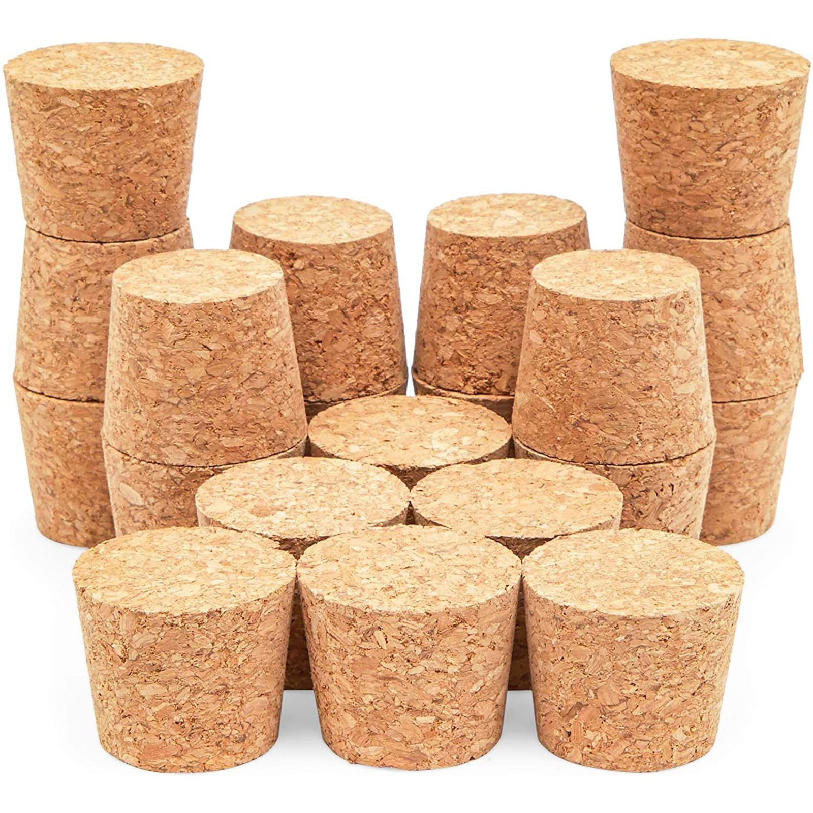 Push-In CORK Round Cork Plug Fits 2-1/2" Large End Size 34 Tapered 