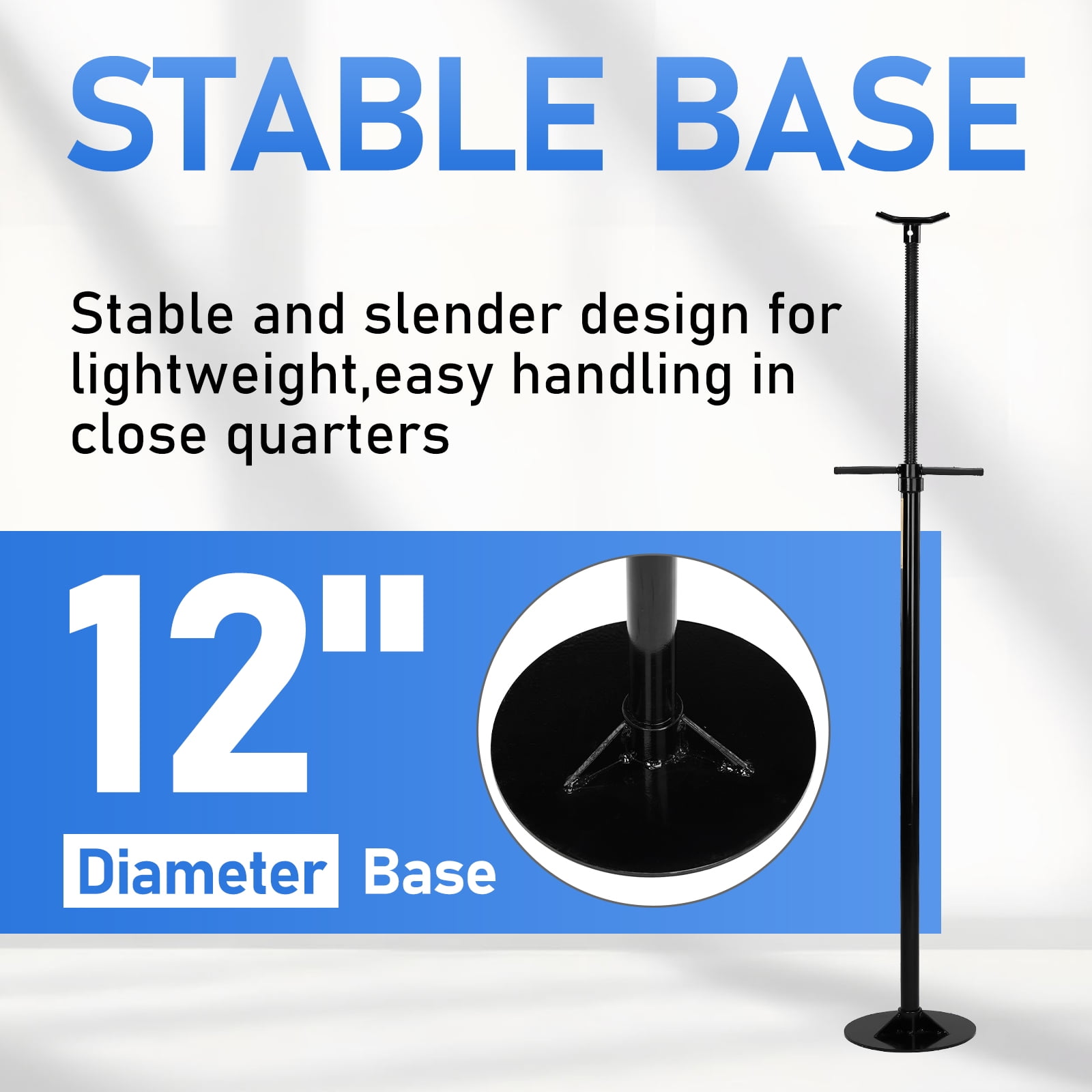 Ktaxon 3/4 Ton Underhoist Support Stand, Adjustable 54"-82", Heavy-Duty Floor Jack Stand