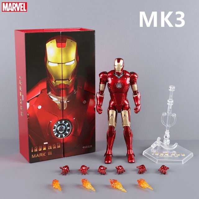 Figura de acción de Iron Man Mark 35 Red Snapper de ZD Toys, Iron Patriot MK47 MK17 MK30 Legends Avengers Tony Stark, juguete coleccionable, regalo
