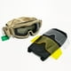 thumbnail image 3 of Kit de 3 lentes para gafas de motociclismo, gafas de sol para deportes al aire libre, gafas tácticas, gafas para jugadores de CS Game, 3 of 5