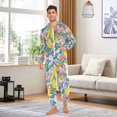 thumbnail image 6 of FORMRS Onesies Pajama for Adults Unisex Hoodie Winter Jumpsuit One Piece Sleepwear, Sizes S-2XL, Green Mountains, 6 of 7