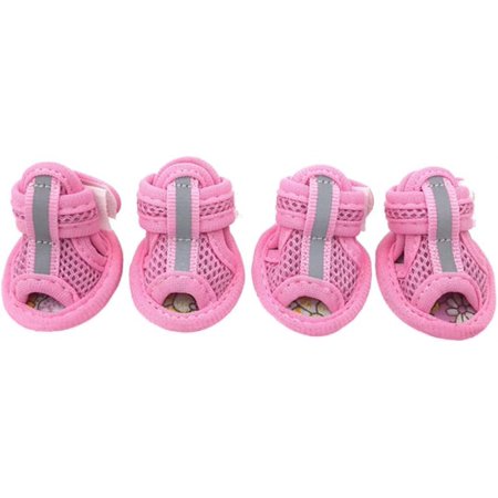 Pet Shoes Dog Sandals Shoes Comfortable Pink 3#