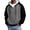 Black, variant on Turilly Hoodies Mens Color Block Fleece Hoodie Loose Casual Drawstring Pullover Top