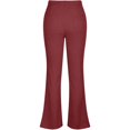 thumbnail image 2 of Women's Corduroy High Waisted Flare Pants Bell Bottom Trousers Solid Color Casual Bootcut Pants Lounge Trousers, 2 of 5