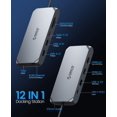 thumbnail image 2 of Adaptador Docking Station ORICO USB C a HDMI dual 12 en 1 gris, 2 of 8