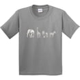 thumbnail image 3 of Inktastic Safari Animal Sketch Elephant Giraffe Lion Zebra Youth T-Shirt, 3 of 5