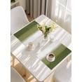 thumbnail image 5 of Sage Green Ombre Placemats Set of 4, Modern Abstract Art Texture Placemats for Dining Table, Place Mats for Kitchen Tabletop, Waterproof Wipeable Dining Table Mats Set, 5 of 9