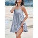 thumbnail image 2 of Vestido Wenrine de verano a cuadros, mini casual, con tirantes finos, para mujer, 2 of 6