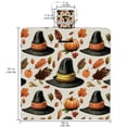 thumbnail image 2 of Thanksgiving Canvas Beach Blanket - Waterproof Picnic Mat for Outdoor Camping & Beach - Large Size, Sand Proof, Portable & Lightweight - Ideal for Family Gatherings & Beach Parties - 200x150cm, 2 of 6