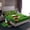 Green Brown M, variant on Homewish Initial M Letter Bed Sheets, Rugby Helmet Sports King Sheets, Cartoon Football Print Sheet Set, 4 Pieces