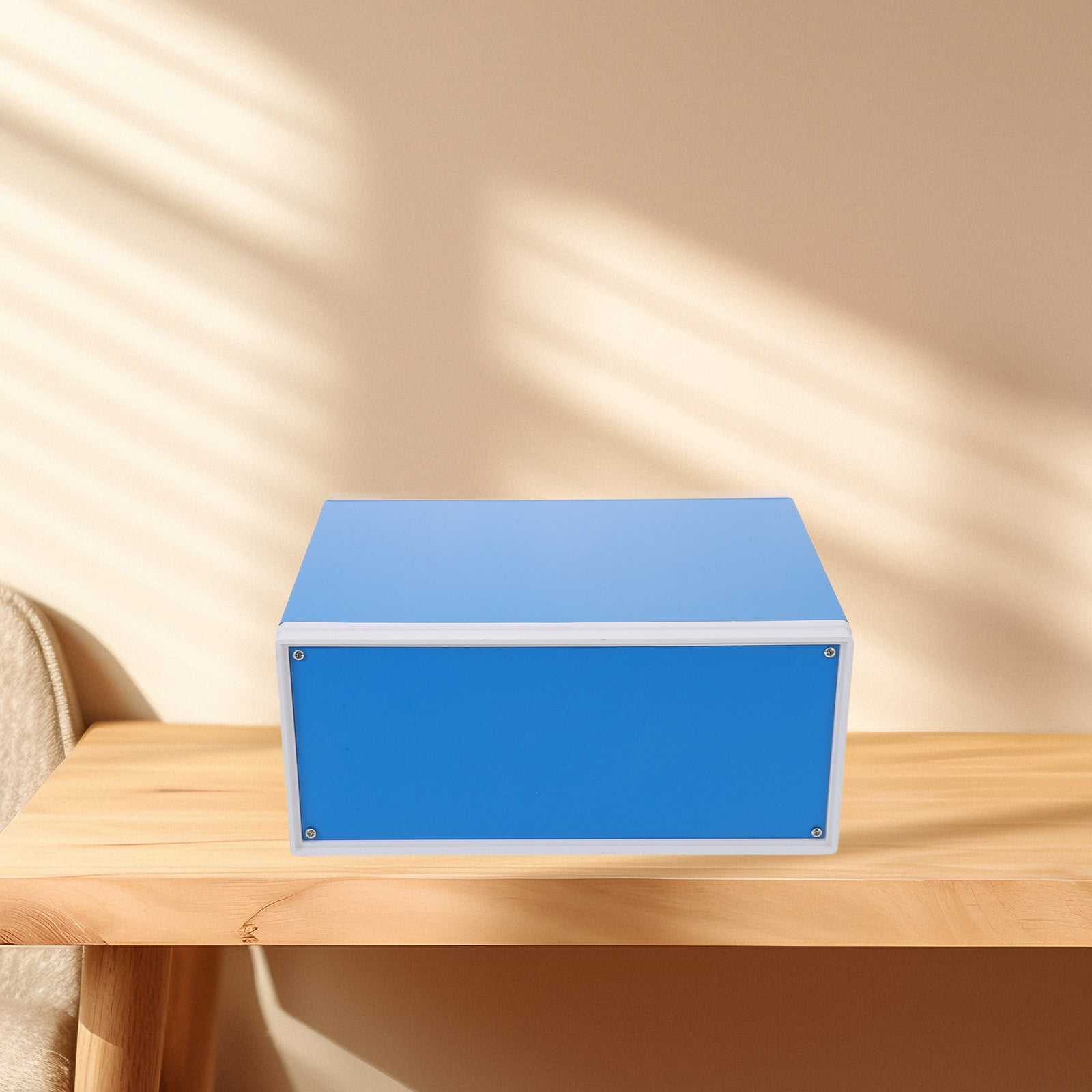Soimiss Durable Blue Metal Enclosure Project Box for Electrical Devices with Screws