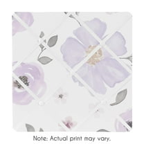 Sweet Jojo Designs Watercolor Floral Purple Pink and Grey Photo Memo Board