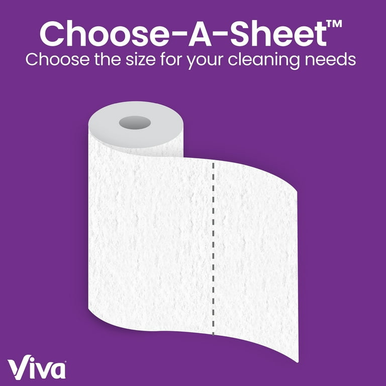 Viva Signature Cloth Everyday Durable Paper Towels 6 Double Rolls Walmart