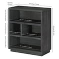 thumbnail image 4 of Evelyn&Zoe Bowman 32" Tall Rectangular Bookcase in Charcoal Gray, 4 of 5