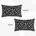 thumbnail image 4 of Kdxio Cotton Pillow Cases 16"x24" Pillowcases,Soft and Breathable Bedroom Pillow Cases-Black White Leaves, 4 of 8