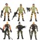 thumbnail image 1 of Kits de juego de figuras de acción,Juego de figuras de acción Figuras de acción especiales,Juguete de contra el terrorismo Muñeca única,Figura de personal en miniatura para casa de, 1 of 8