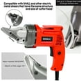thumbnail image 2 of SHALL 14/16 Gauge Shear Blades Replacement Set, for Shall Electric Metal Cutting Shear (SH111002AE), Clean Cut for 14GA Sheet Metal & 16GA Stainless Steel, Alloy steel, Packed in PVC blister, 2 of 7