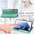thumbnail image 4 of Crossbody Wallet Cell Phone Case for Samsung Galaxy S22,Cute Cat Dog Cartoon Style Flip Case Cover with Removable Lanyard Strap for Samsung Galaxy S22 MGG Green, 4 of 7