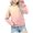 Pink, variant on VBEWZET Big Girls Gradient Print Crew Neck Sweatshirt, Long Sleeve No Hood Pullover Top, Casual Loose Kids Sweatshirt for Autumn Winter Light Blue 11-12 Years