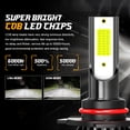 thumbnail image 2 of Combo 9005/H10/HB3 LED Headlight Bulbs + H11/H8/H9 Fog Light 6000K Pack of 6, 2 of 16