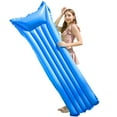 Zhuitw Inflatable Water Hammock Solid Color Swimming Mattress PVC