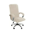 thumbnail image 3 of GROWTH TANK Swivel Computer Chair Cover with Armrest Covers Dustproof for Office Chair beige, 3 of 5