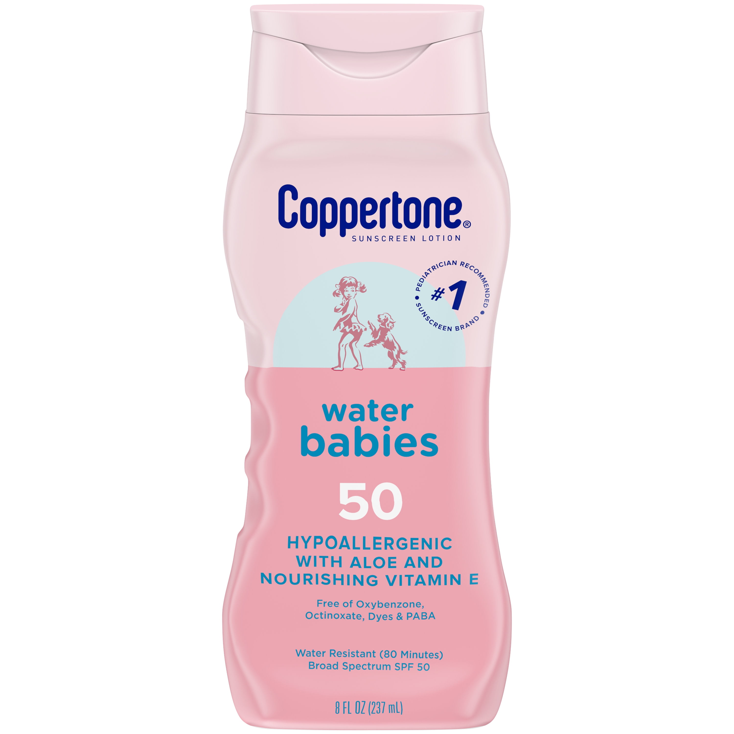 Coppertone WaterBabies SPF 50 Baby Sunscreen Lotion, Sunscreen SPF 50, 8 Fl Oz