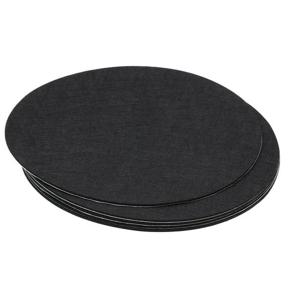 Fieltro de base de lámpara de 10 pulgadas de diámetro Uxcell, paquete de 5, grosor de 2mm, adhesivo antideslizante y respaldo antiarañazos, negro