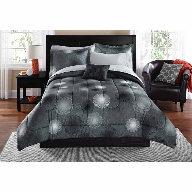 Mainstays Starburst Circles Bed in a Bag Coordinated Bedding