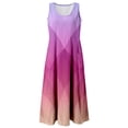 thumbnail image 5 of Sngxgn Women's Cozy Knit Sleeveless Bateau Neck Midi Dress(Pink,L), 5 of 6