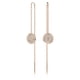 thumbnail image 1 of Pendientes Swarovski Meteora en forma de gota de meteorito, tono oro rosa, 1 of 4