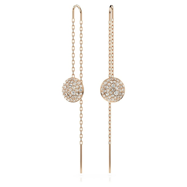 Pendientes Swarovski Meteora en forma de gota de meteorito, tono oro rosa