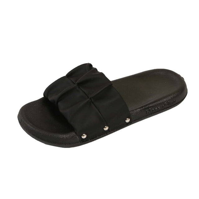 Amzcrzy Zapatos de mujer,Zapatos de mujer,Zapatillas de mujer, Zapatillas de verano informales y cómodas para mujer, zapatillas planas de suela suave para playa a la moda Sandalias Mujer Zapatillas D