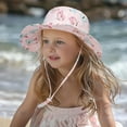 thumbnail image 2 of 2 Pack Baby Toddler Sun Hat UPF 50+ Sun Protection Bucket Hats for Boys Girls Wide Brim Beach Hat Kids Bucket Hat Age 0-6 Years, 2 of 7