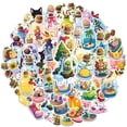 thumbnail image 2 of 35pcs-50pcs Cute Animal Stickers Nature Bottle Stickers Fantasy Drink Stickers Children Stickers for Notebooks Suitcase Luggage, 2 of 9