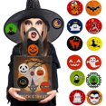 thumbnail image 3 of BESTZY 480pcs Halloween Sealing Sticker Ghost Pumpkin Stickers Adhesive Label Stickers Round Sealing Decals Candy Bag Sheet Scratch and Sniff Stickers for Kids (40 Sheets ), 3 of 8