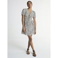 thumbnail image 2 of Scoop Women’s Mini Dress with Puff Sleeves, Sizes XS-XXL, 2 of 4