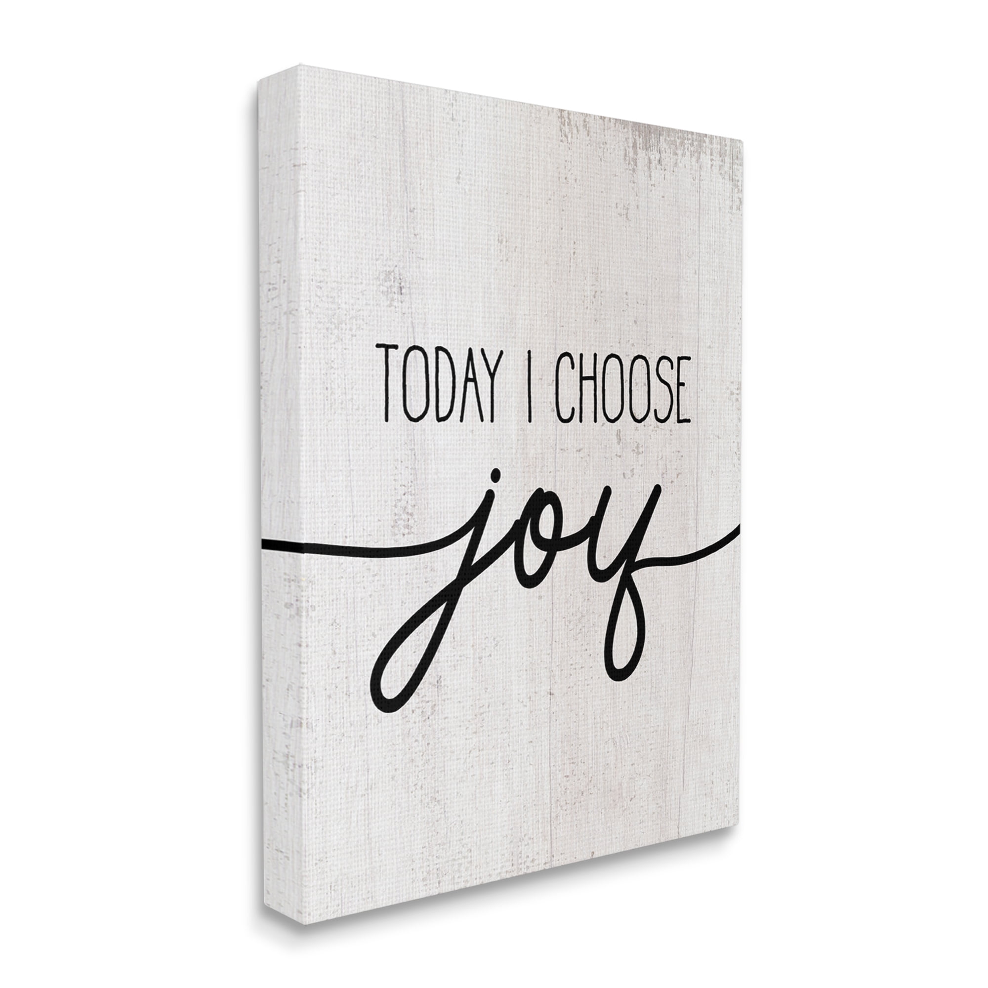 Stupell Industries Today I Choose Joy Motivational Phrase Positive Attitude, 30 x 40, Design by Daphne Polselli