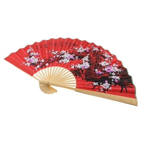 

Fashion s Floral Dancing Folding Fans Flower Fabric Patterns Chinese Style