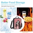 thumbnail image 5 of Kamado Nezuko Lunch Tote Bag Reusable Bento Bag Lunch Box Insulated Cooler Bag Adjustable Shoulder Bag, 5 of 8